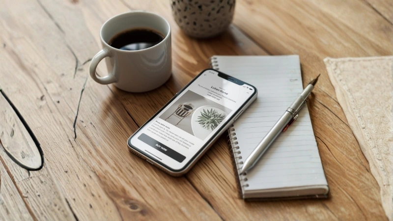 Website Mobile with a tablework